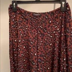 Blue leopard print shirt